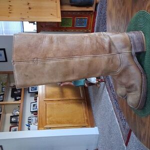 Vintage Frye Made In USA Brown Leather Campus 14L Boots Size 8.5